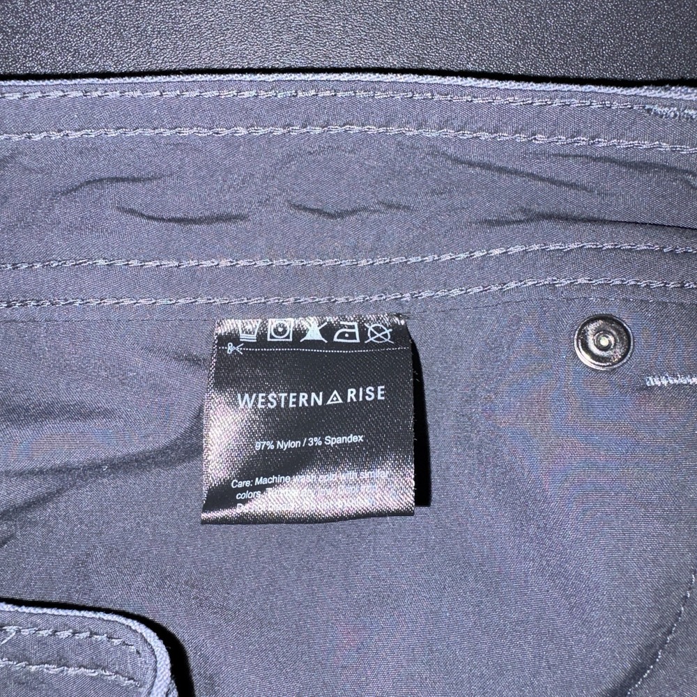 Western Rise Evolution Pants Mens 32x31 Grey Technical Performance Stretch Chino - Picture 7 of 7